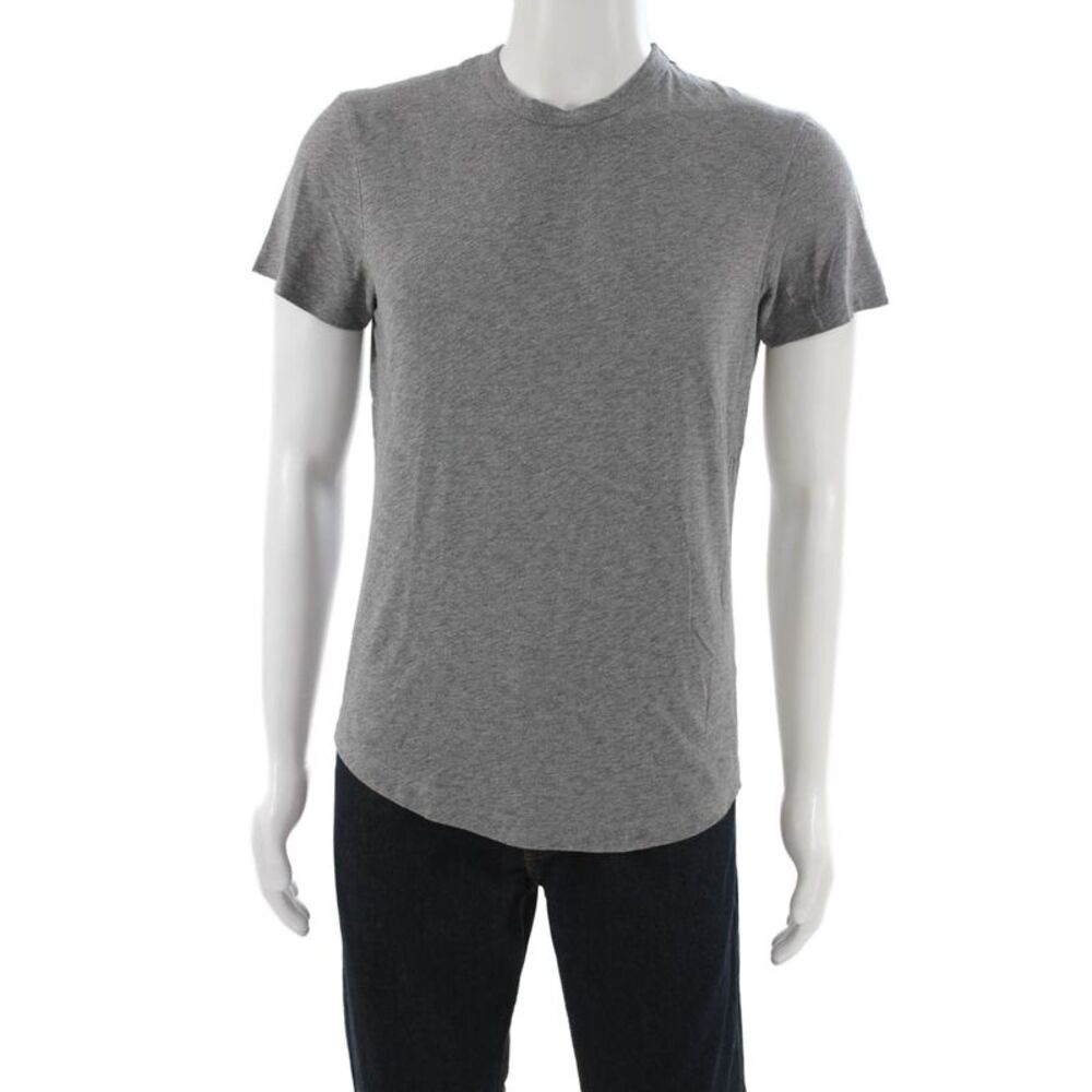 Buck Mason Mens Basic Gray Crew Neck T-Shirt Short Sleeve Size XS